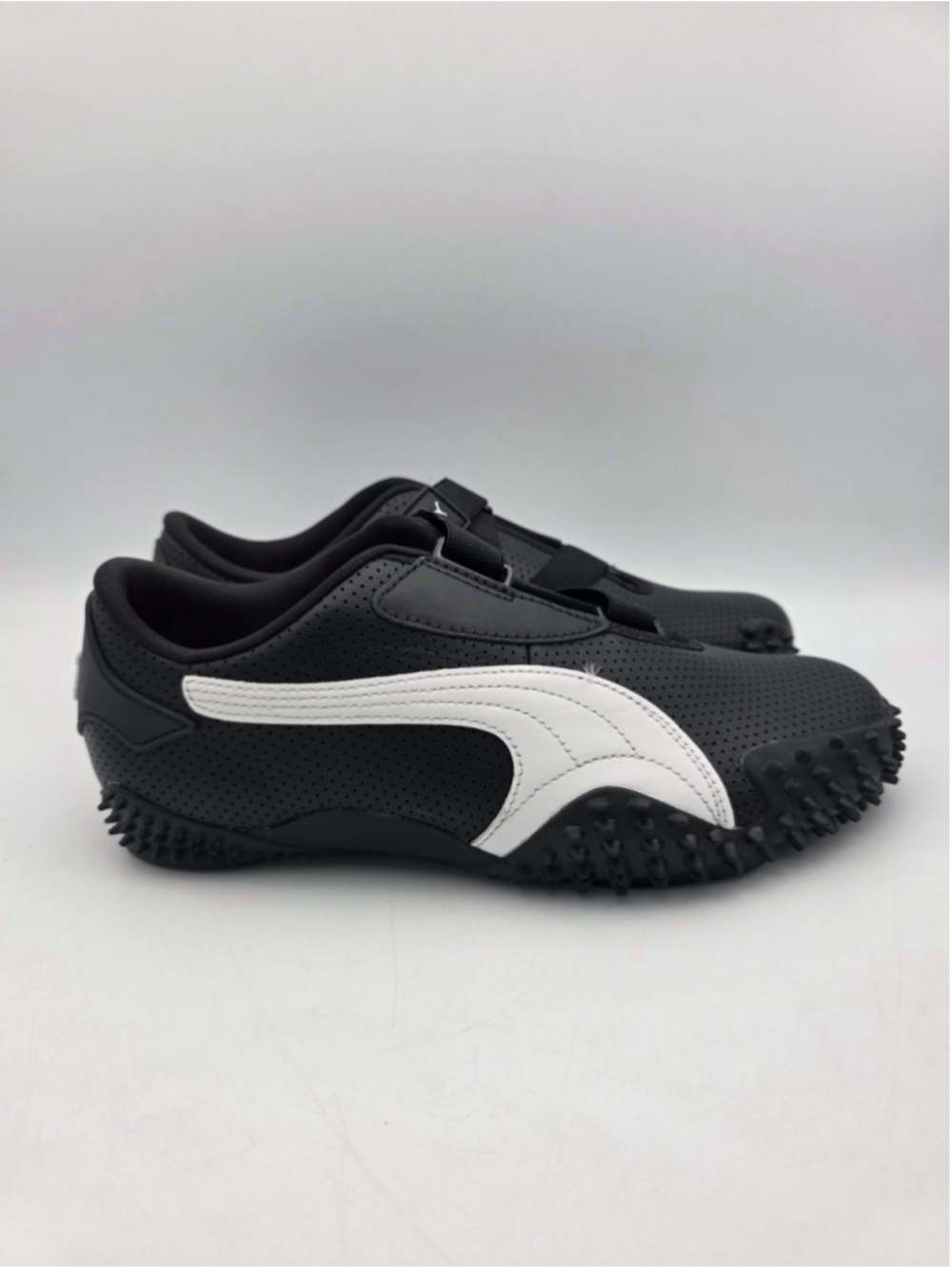 PUMA Mostro Perforated Leather Pack Black/White 397331-02 Men's Size 9